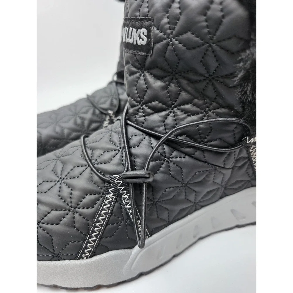 Women's MUK LUKS Jasmine Jade Winter Boots Size 9 New With‎ Tags Black #0379